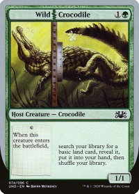 Wild Crocodile - Unsanctioned (UND) #74 - Common Magic: The Gathering Trading Card