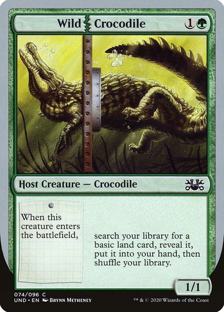 Wild Crocodile - Unsanctioned Magic: The Gathering trading card