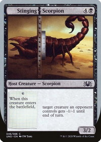 Stinging Scorpion - Unsanctioned (UND) #46 - Common Magic: The Gathering Trading Card