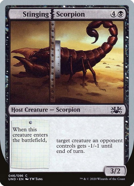 Stinging Scorpion - Unsanctioned Magic: The Gathering trading card