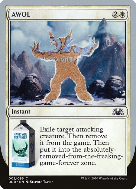 AWOL - Unsanctioned Magic: The Gathering trading card