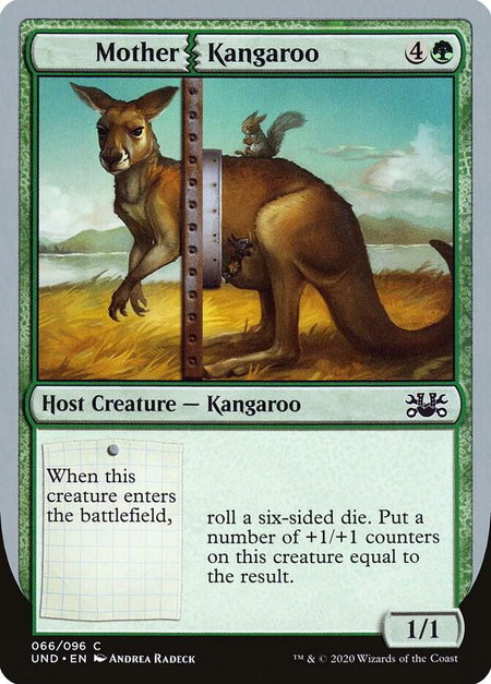 Mother Kangaroo - Unsanctioned Magic: The Gathering trading card