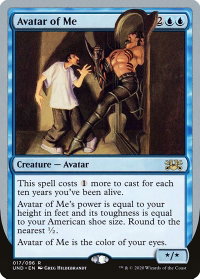 Avatar of Me - Unsanctioned (UND) #17 - Rare Magic: The Gathering Trading Card