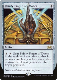 Pointy Finger of Doom - Unsanctioned (UND) #81 - Rare Magic: The Gathering Trading Card
