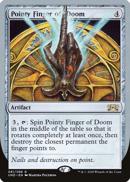 Pointy Finger of Doom - Unsanctioned Magic: The Gathering trading card