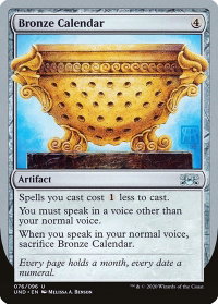 Bronze Calendar - Unsanctioned (UND) #76 - Uncommon Magic: The Gathering Trading Card