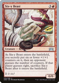 Six-y Beast - Unsanctioned (UND) #56 - Uncommon Magic: The Gathering Trading Card