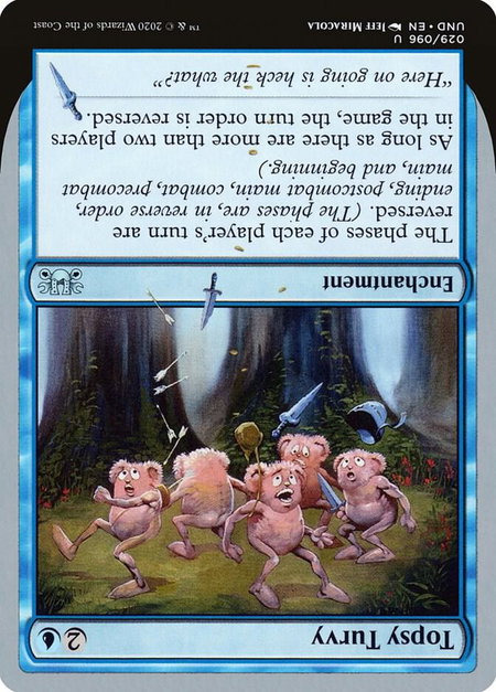 Topsy Turvy - Unsanctioned Magic: The Gathering trading card
