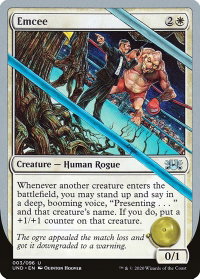 Emcee - Unsanctioned (UND) #3 - Uncommon Magic: The Gathering Trading Card