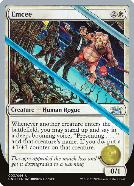 Emcee - Unsanctioned Magic: The Gathering trading card