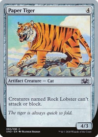 Paper Tiger - Unsanctioned (UND) #80 - Common Magic: The Gathering Trading Card