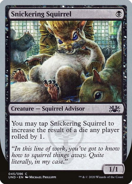 Snickering Squirrel - Unsanctioned Magic: The Gathering trading card