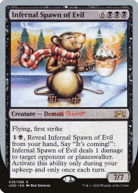 Infernal Spawn of Evil - Unsanctioned (UND) #38 - Rare Magic: The Gathering Trading Card