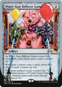 Water Gun Balloon Game - Unsanctioned (UND) #85 - Rare Magic: The Gathering Trading Card