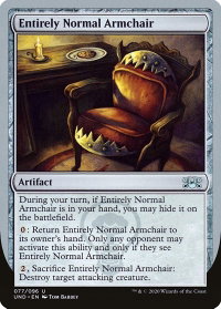 Entirely Normal Armchair - Unsanctioned (UND) #77 - Uncommon Magic: The Gathering Trading Card