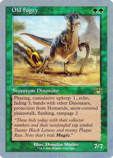 Old Fogey - Unsanctioned Magic: The Gathering trading card
