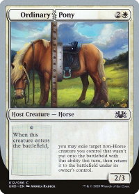 Ordinary Pony - Unsanctioned (UND) #12 - Common Magic: The Gathering Trading Card