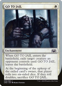 GO TO JAIL - Unsanctioned (UND) #6 - Common Magic: The Gathering Trading Card