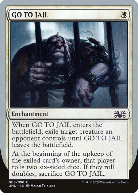 GO TO JAIL - Unsanctioned Magic: The Gathering trading card