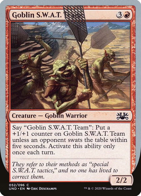 Goblin S.W.A.T. Team - Unsanctioned Magic: The Gathering trading card