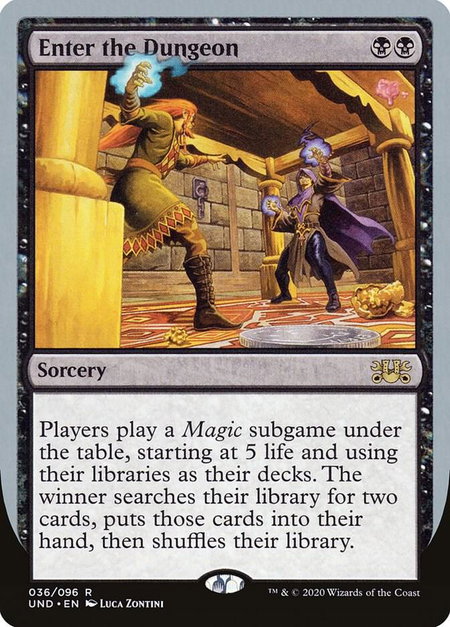 Enter the Dungeon - Unsanctioned Magic: The Gathering trading card