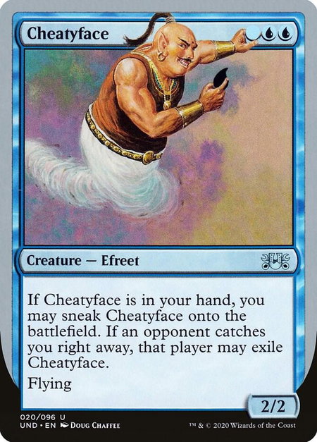 Cheatyface - Unsanctioned Magic: The Gathering trading card