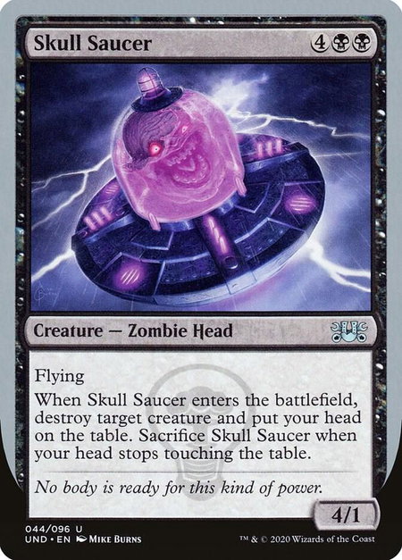 Skull Saucer - Unsanctioned Magic: The Gathering trading card
