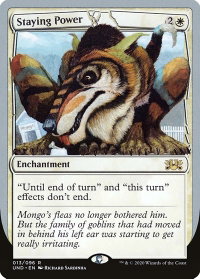 Staying Power - Unsanctioned (UND) #13 - Rare Magic: The Gathering Trading Card