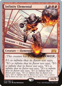 Infinity Elemental - Unsanctioned (UND) #54 - Mythic Rare Magic: The Gathering Trading Card