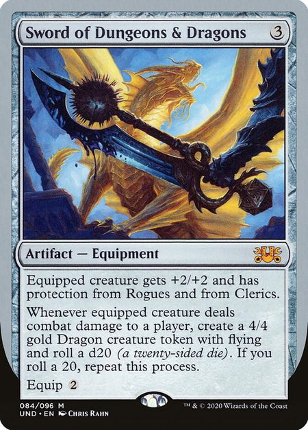 Sword of Dungeons & Dragons - Unsanctioned Magic: The Gathering trading card
