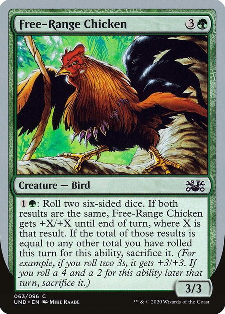Free-Range Chicken - Unsanctioned Magic: The Gathering trading card