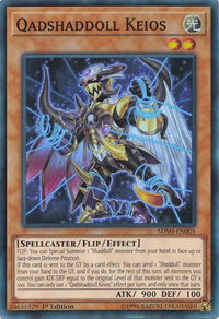 Qadshaddoll Keios - Structure Deck: Shaddoll Showdown (SDSH) #SDSH-EN001 - Super Rare YuGiOh Trading Card