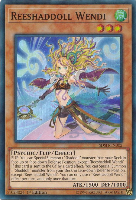 Reeshaddoll Wendi - Structure Deck: Shaddoll Showdown YuGiOh trading card