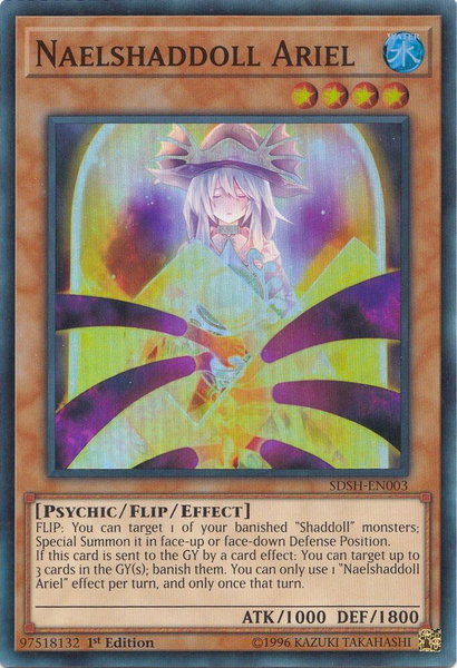 Naelshaddoll Ariel trading card from Structure Deck: Shaddoll Showdown Naelshaddoll Ariel - Structure Deck: Shaddoll Showdown YuGiOh trading card