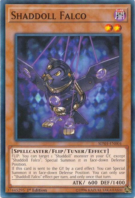Shaddoll Falco trading card from Structure Deck: Shaddoll Showdown Shaddoll Falco - Structure Deck: Shaddoll Showdown YuGiOh trading card