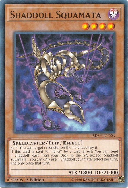 Shaddoll Squamata - Structure Deck: Shaddoll Showdown YuGiOh trading card