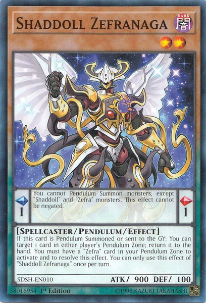 Shaddoll Zefranaga trading card from Structure Deck: Shaddoll Showdown Shaddoll Zefranaga - Structure Deck: Shaddoll Showdown YuGiOh trading card