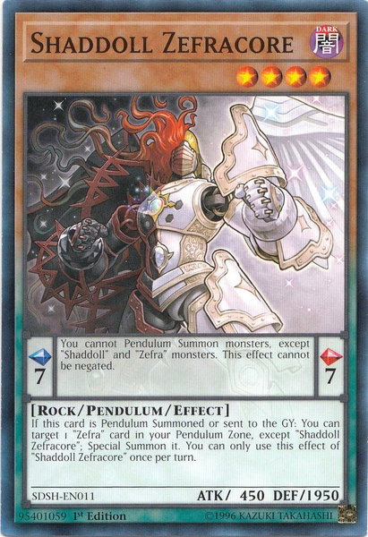 Shaddoll Zefracore trading card from Structure Deck: Shaddoll Showdown Shaddoll Zefracore - Structure Deck: Shaddoll Showdown YuGiOh trading card