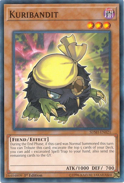 Kuribandit trading card from Structure Deck: Shaddoll Showdown Kuribandit - Structure Deck: Shaddoll Showdown YuGiOh trading card