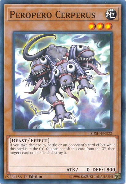 Peropero Cerperus trading card from Structure Deck: Shaddoll Showdown Peropero Cerperus - Structure Deck: Shaddoll Showdown YuGiOh trading card