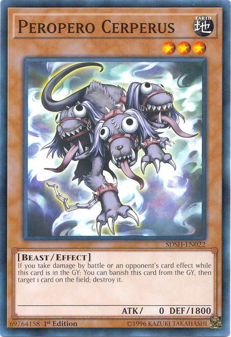 Peropero Cerperus trading card from Structure Deck: Shaddoll Showdown Peropero Cerperus - Structure Deck: Shaddoll Showdown YuGiOh trading card