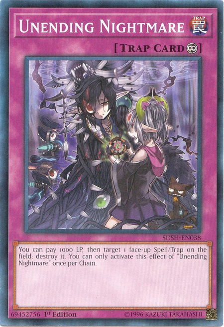 Unending Nightmare trading card from Structure Deck: Shaddoll Showdown Unending Nightmare - Structure Deck: Shaddoll Showdown YuGiOh trading card
