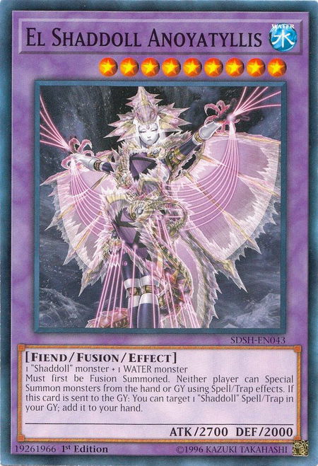 El Shaddoll Anoyatyllis trading card from Structure Deck: Shaddoll Showdown El Shaddoll Anoyatyllis - Structure Deck: Shaddoll Showdown YuGiOh trading card