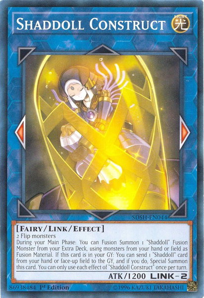 Shaddoll Construct trading card from Structure Deck: Shaddoll Showdown Shaddoll Construct - Structure Deck: Shaddoll Showdown YuGiOh trading card