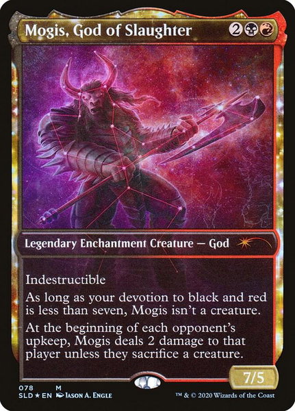 Mogis, God of Slaughter (078) trading card from Secret Lair Drop Series Mogis, God of Slaughter (078) - Secret Lair Drop Series Magic: The Gathering trading card