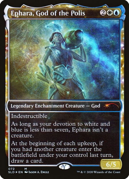 Ephara, God of the Polis trading card from Secret Lair Drop Series Ephara, God of the Polis - Secret Lair Drop Series Magic: The Gathering trading card