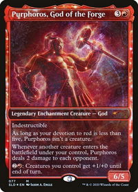 Purphoros, God of the Forge - Secret Lair Drop Series (SLD) #77 - Mythic Magic: The Gathering Trading Card