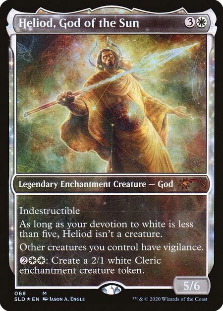 Heliod, God of the Sun trading card from Secret Lair Drop Series Heliod, God of the Sun - Secret Lair Drop Series Magic: The Gathering trading card