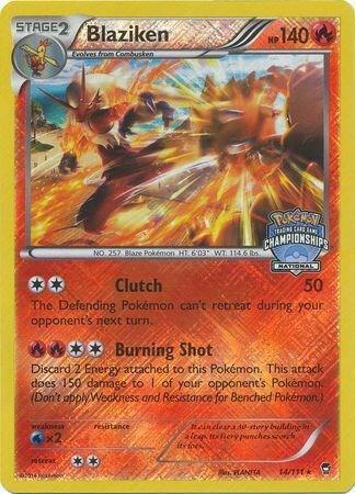 Blaziken - 14/111 (National Championships) - League & Championship Cards Pokémon trading card