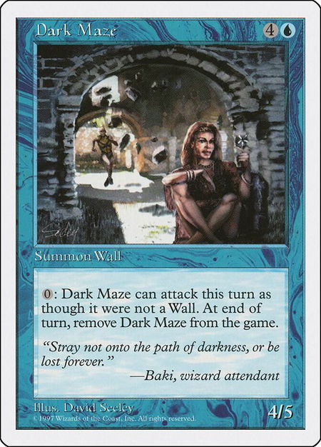 Dark Maze - Fifth Edition Magic: The Gathering trading card